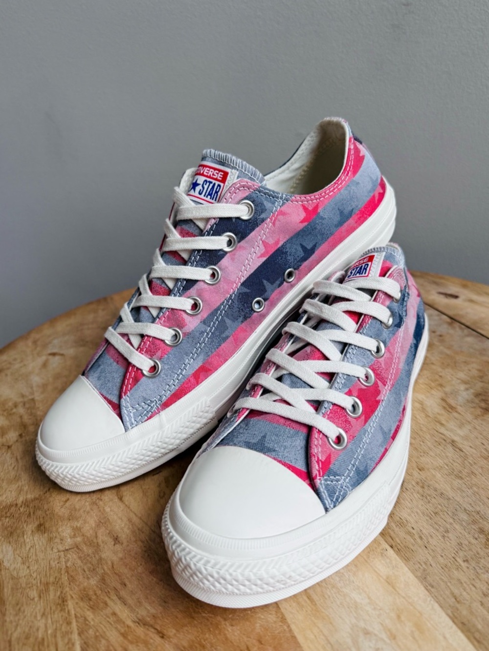 Converse Chuck Taylor All Star OX Low Women 9 Americana Stars Stripes USA Flag